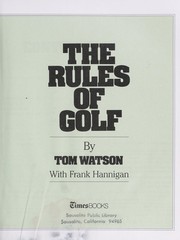 Cover of: The rules of golf