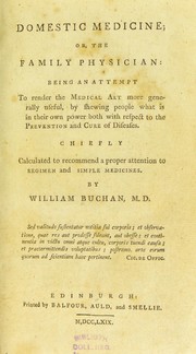 Cover of: [Domestic medicine] by William Buchan M.D.