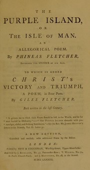 Cover of: The purple island by Phineas Fletcher