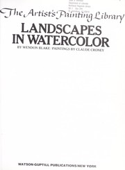 Cover of: Landscapes in watercolor