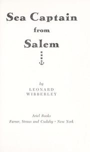 Cover of: Sea captain from Salem. by Leonard Wibberley