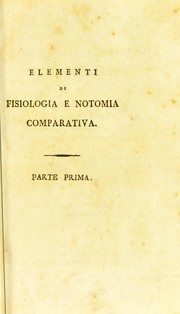 Cover of: Elementi di fisiologia e notomia comparativa