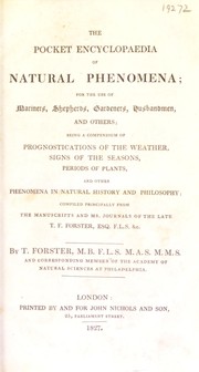 The pocket encyclopaedia of natural phenomena by Thomas Furley Forster