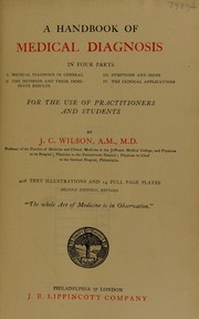 A handbook of medical diagnosis by J. C. Wilson