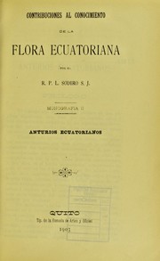 Cover of: Contribuciones al conocimiento de la flora ecuatoriana