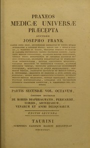 Cover of: Praxeos medicae universae praecepta