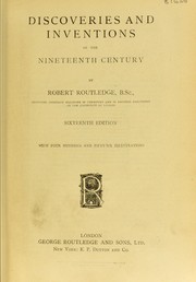 Cover of: Discoveries and inventions of the nine-teenth century
