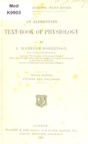 Cover of: An elementary text-book of physiology