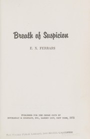 Cover of: Breath of suspicion by Elizabeth Ferrars