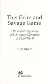 Cover of: This grim and savage game by Tom Moon