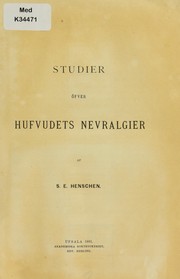 Cover of: Studier ©œfver hufvudets nevralgier