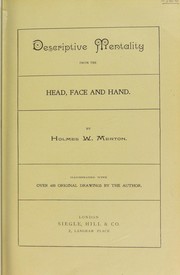 Cover of: Descriptive mentality from the head, face and hand