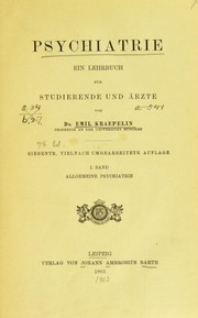 Cover of: Psychiatrie: ein Lehrbuch f©ơr Studierende und ©rzte