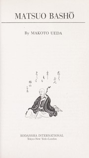 Cover of: Matsuo Basho.