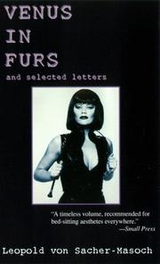 Cover of: Venus in Furs With Selected Letters of Sacher Masoch