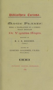 Cover of: Magic plants