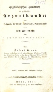 Systematisches Handbuch der gerichtlichen Arzneikunde; zum Gebrauche f©ơr Aerzte, Wund©Þrzte, Rechtsgelehrte und zum Leitfaden bei ©œffentlichen Vorlesungen ... by Johann Josef Bernt