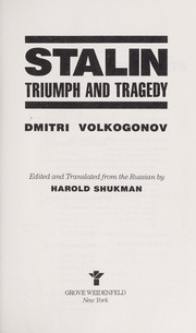 Triumf i tragedii︠a︡ by Dmitriĭ Antonovich Volkogonov