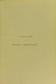 Cover of: A textbook of human physiology