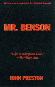 Cover of: Mr. Benson by John Preston