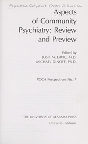 Cover of: Aspects of community psychiatry: review and preview
