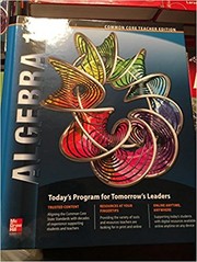 Cover of: Algebra 1, Common Core Teacher Edition by 