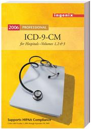 Cover of: ICD-9-CM Professional for Hospitals, Volumes 1, 2, & 3, Fullsize Version