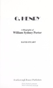 O. Henry by David Stuart