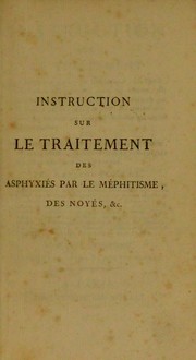 Cover of: Instruction sur le traitement by Portal, Antoine, 1742-1832