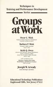 Cover of: Groups at work