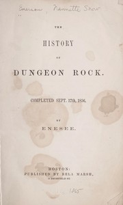 Cover of: The history of Dungeon rock | N. S. Emerson