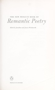 Cover of: The New Penguin book of romantic poetry
