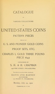 Cover of: Catalogue of various collections of United States coins ...