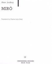 Cover of: Miró