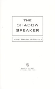 Cover of: The shadow speaker by Nnedi Okorafor