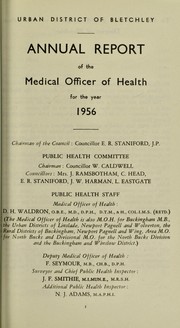 Cover of: [Report 1956]