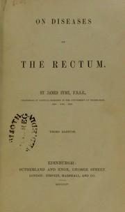 Cover of: On diseases of the rectum