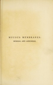 Cover of: Mucous membranes by William Stuart-Low, William Stuart-Low