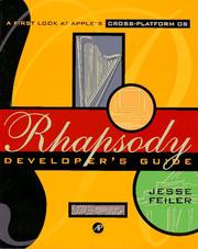 Cover of: Rhapsody: developer's guide