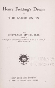 Cover of: Henry Fielding's dream: or, The labor union