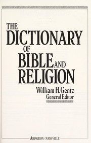 Cover of: The Dictionary of Bible and religion