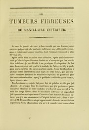 Cover of: Des tumeurs fibreuses du maxillaire inf©♭rieur: th©·se pour le doctorat en m©♭decine, pr©♭sent©♭e et soutenue le 19 juillet 1854