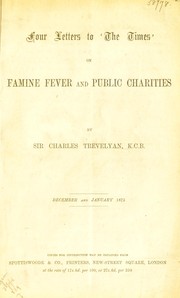 Cover of: Four letters to the Times on famine fever and public charities