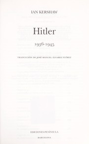 Cover of: Hitler 1936 - 1945 by Ian Kershaw