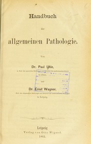 Cover of: Handbuch der allgemeinen Pathologie