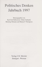 Cover of: Politisches Denken Jahrbuch 1997