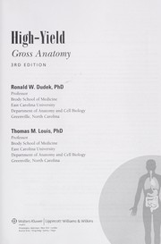 Cover of: High-Yield™ Gross Anatomy (High-Yield™ Series) by 