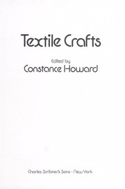 Cover of: Textile crafts