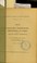 Cover of: Notes on sanitary conditions obtaining in Par©Ł by the Yellow Fever Expedition ... June, 1900, to April, 1901