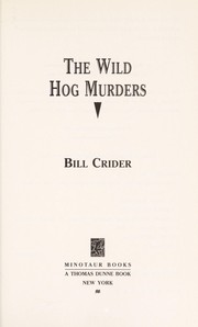 Cover of: The wild hog murders by Bill Crider